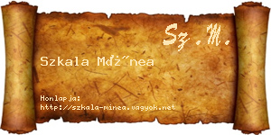 Szkala Mínea névjegykártya